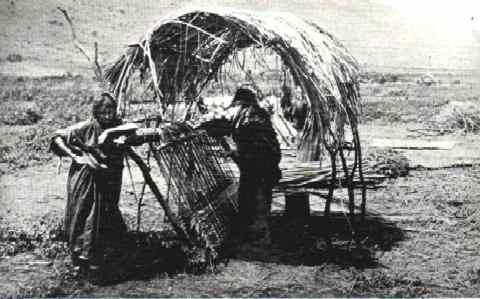 Weaving Reed Mats near Tiberias, 1894